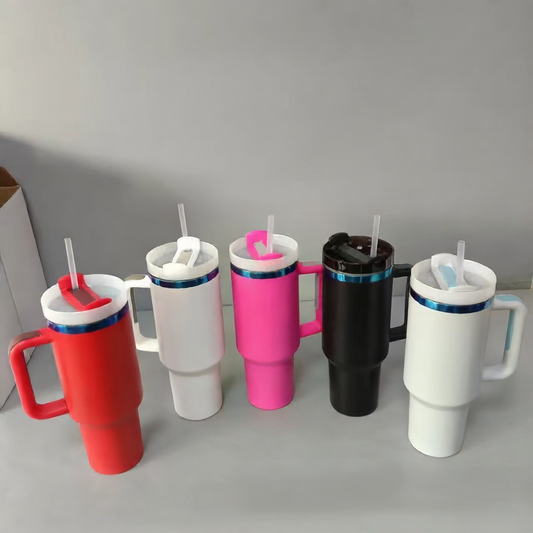 40oz Stainless Steel Insulated Tumbler with Straw
