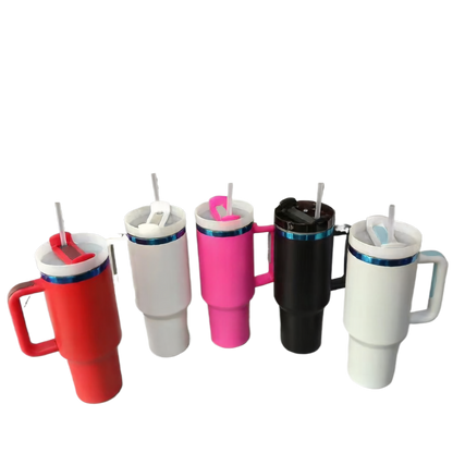 40oz Stainless Steel Insulated Tumbler with Straw