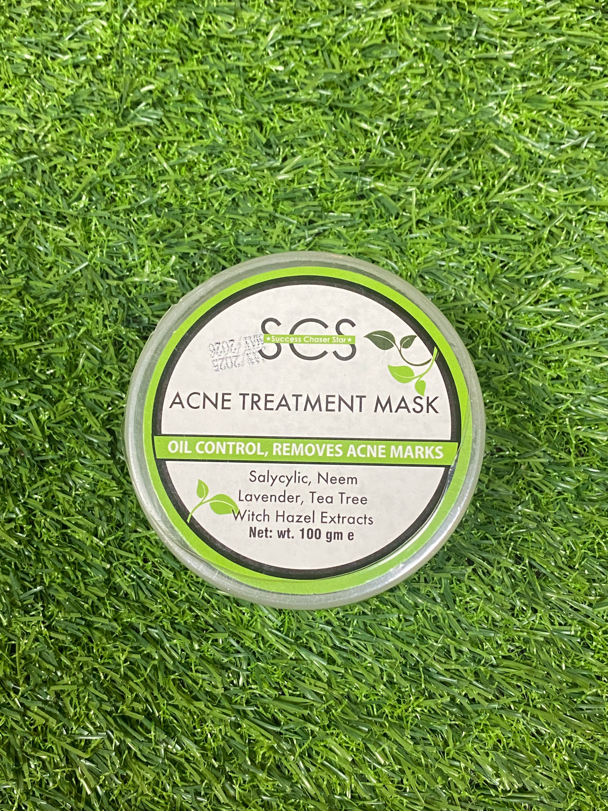 Front view of Acne Treatment Gel Skin Mask