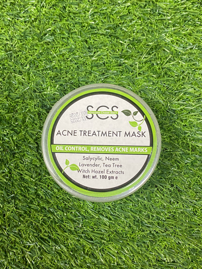 Front view of Acne Treatment Gel Skin Mask