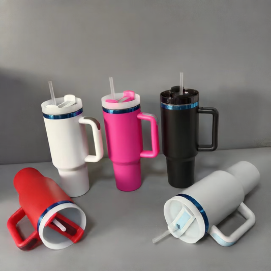 40oz Stainless Steel Insulated Tumbler with Straw